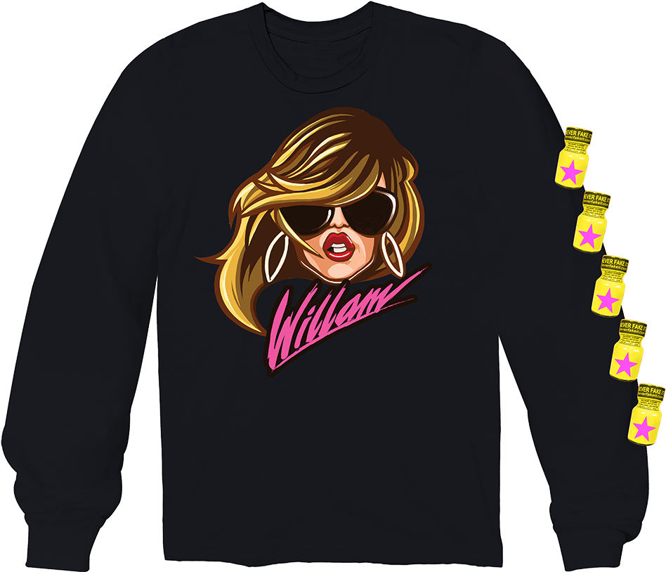 Willam "signature" Long Sleeve - Girl Clipart (948x814), Png Download