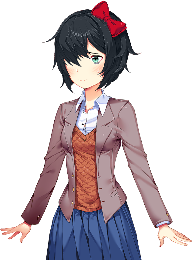 Doki Doki Literature Club Uniform Clipart (960x960), Png Download