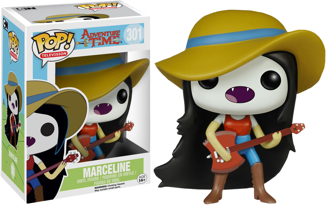 Marceline With Ax Bass Pop Vinyl Figure - Adventure Time Marceline Funko Pop Clipart (1134x715), Png Download