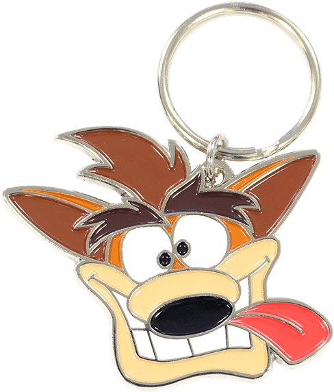 Keychains - Crash Bandicoot Keychain Clipart (600x600), Png Download