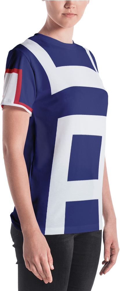 Uraraka Ochaco Casual Cosplay Ua Uniform Jersey - T-shirt Clipart (1000x1000), Png Download