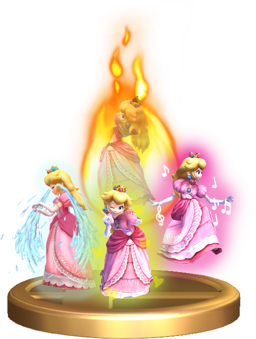 Peach Smash 4 Png Clipart - Peach Super Smash Bros 64 Transparent Png (513x679), Png Download