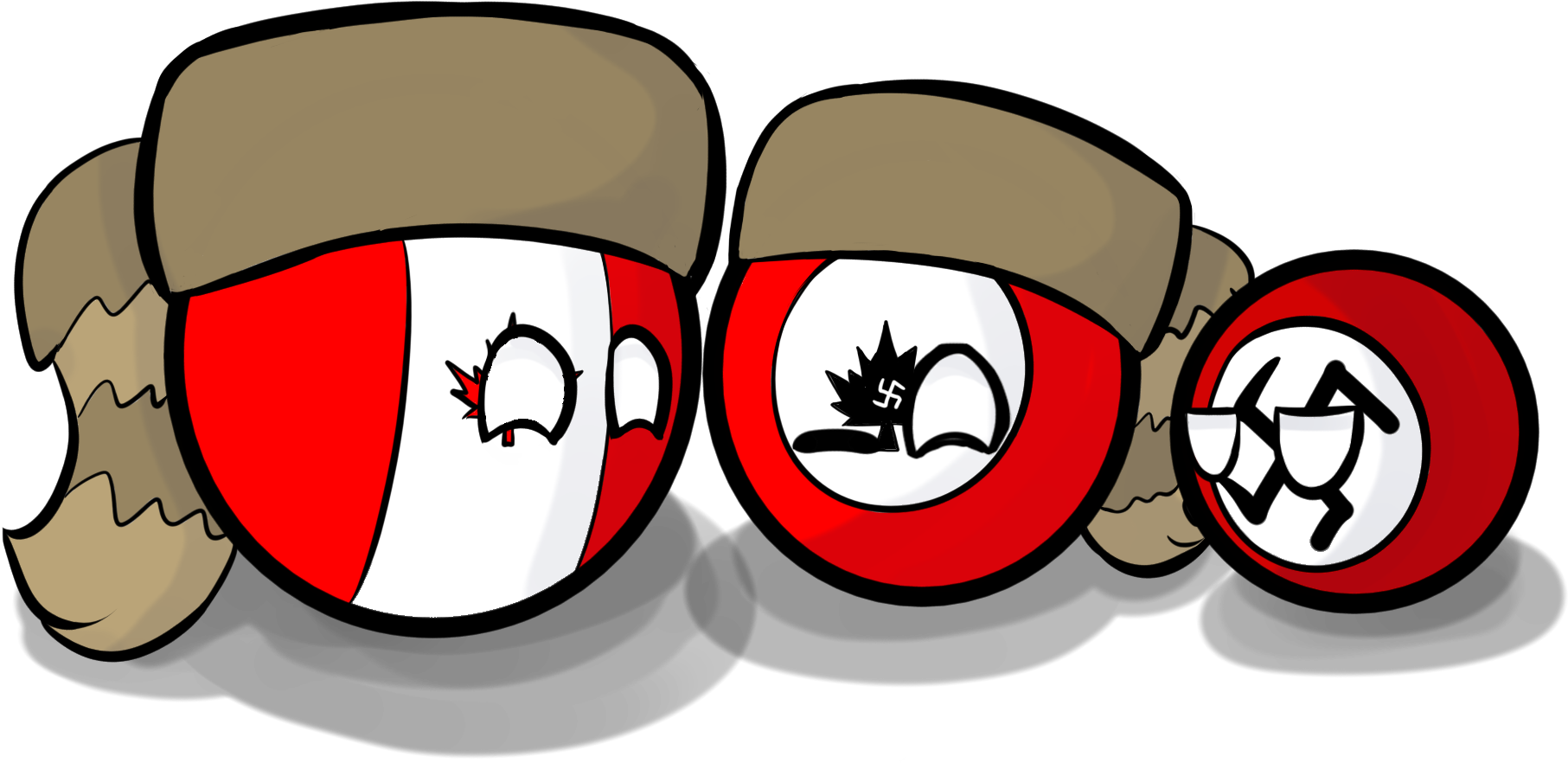 Countryhumans Canada X Nazi Clipart (1920x1080), Png Download