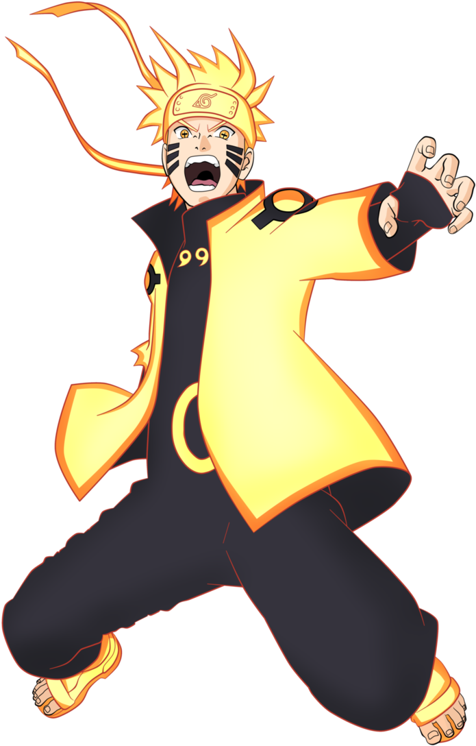 #naruto #narutouzumaki #hokage #kurama #sagemode - Naruto Uzumaki Rikudou Sennin Clipart (693x1086), Png Download