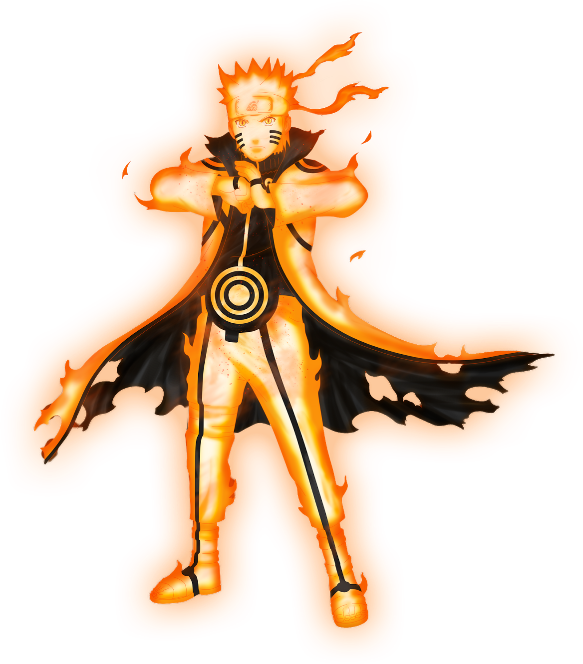 Naruto Uzumaki Sage Mode Full Body - Naruto En Modo Kurama Png Clipart - La...