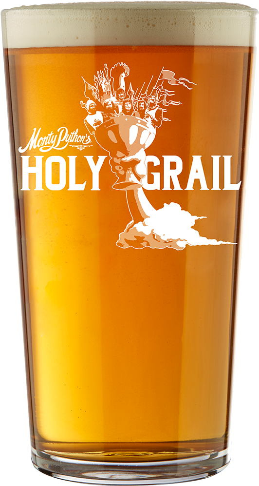 Monty Python's Holy Grail Conical Pint Glass - Guinness Clipart (1000x1000), Png Download