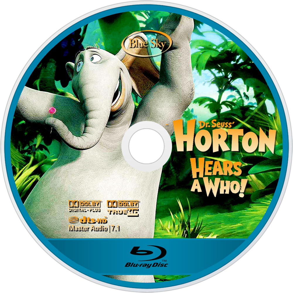 Horton Hears A Who Bluray Disc Image - Blu-ray Disc Clipart (1000x1000), Png Download