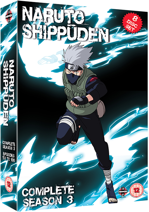 Naruto Shippuden Complete Season - Naruto Shippuden Season 3 Dvd Clipart (530x795), Png Download