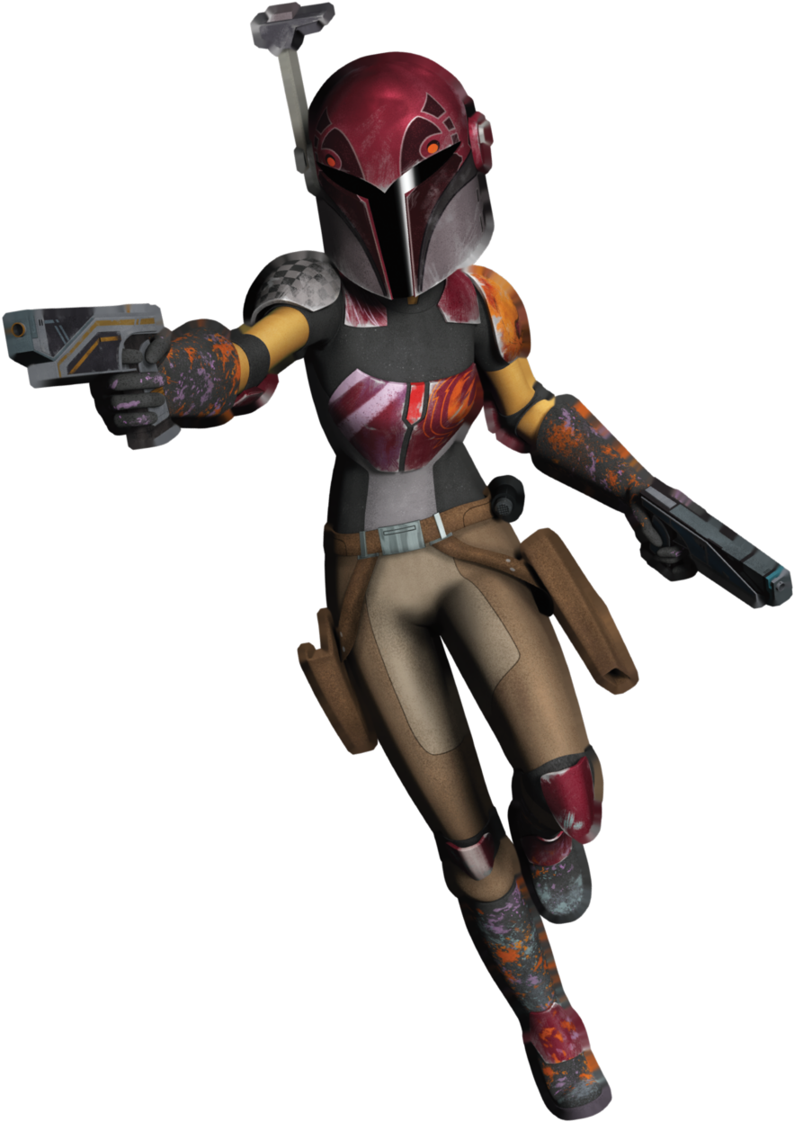 Star Wars Rebels Sabine Suit Clipart (920x1300), Png Download