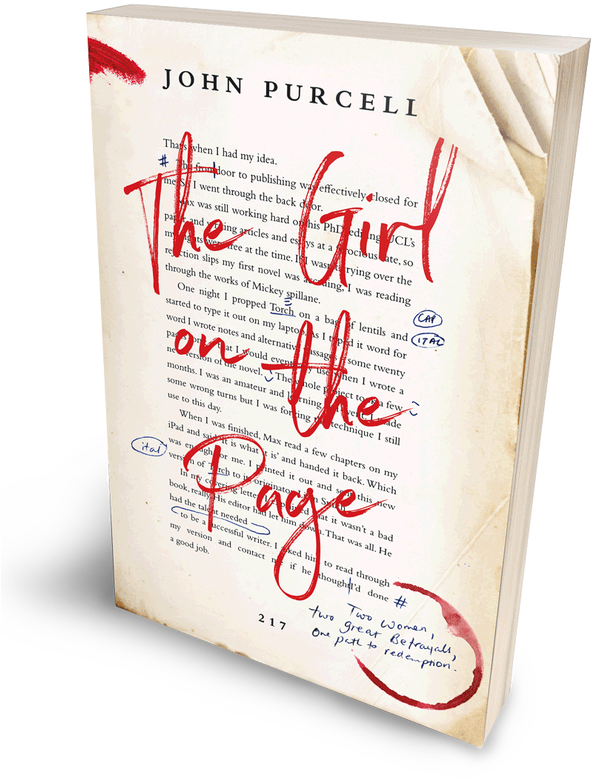 The Girl On The Page - Girl On The Page By John Purcell Clipart (635x854), Png Download
