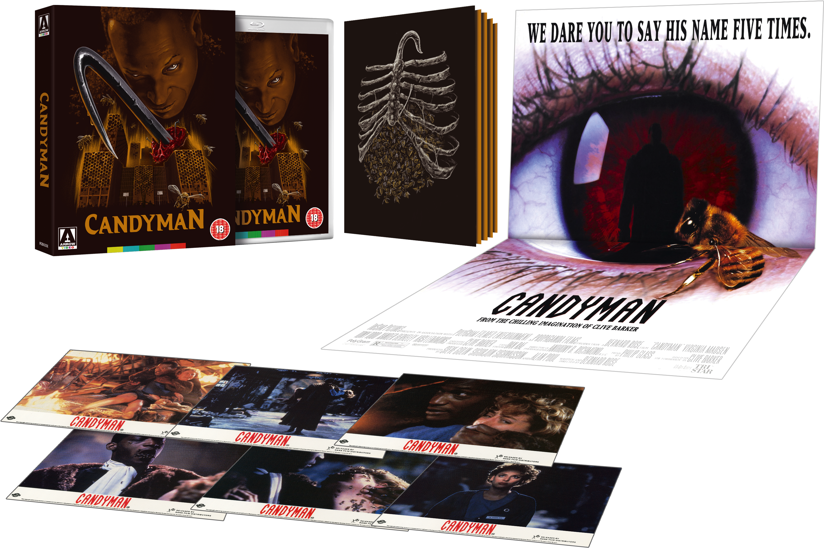 Candyman Sci-fi Bulletin - Candyman Limited Edition Blu Ray Clipart (3911x2530), Png Download