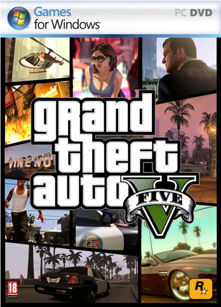 Gta 5 Cd For Pc Clipart (600x600), Png Download