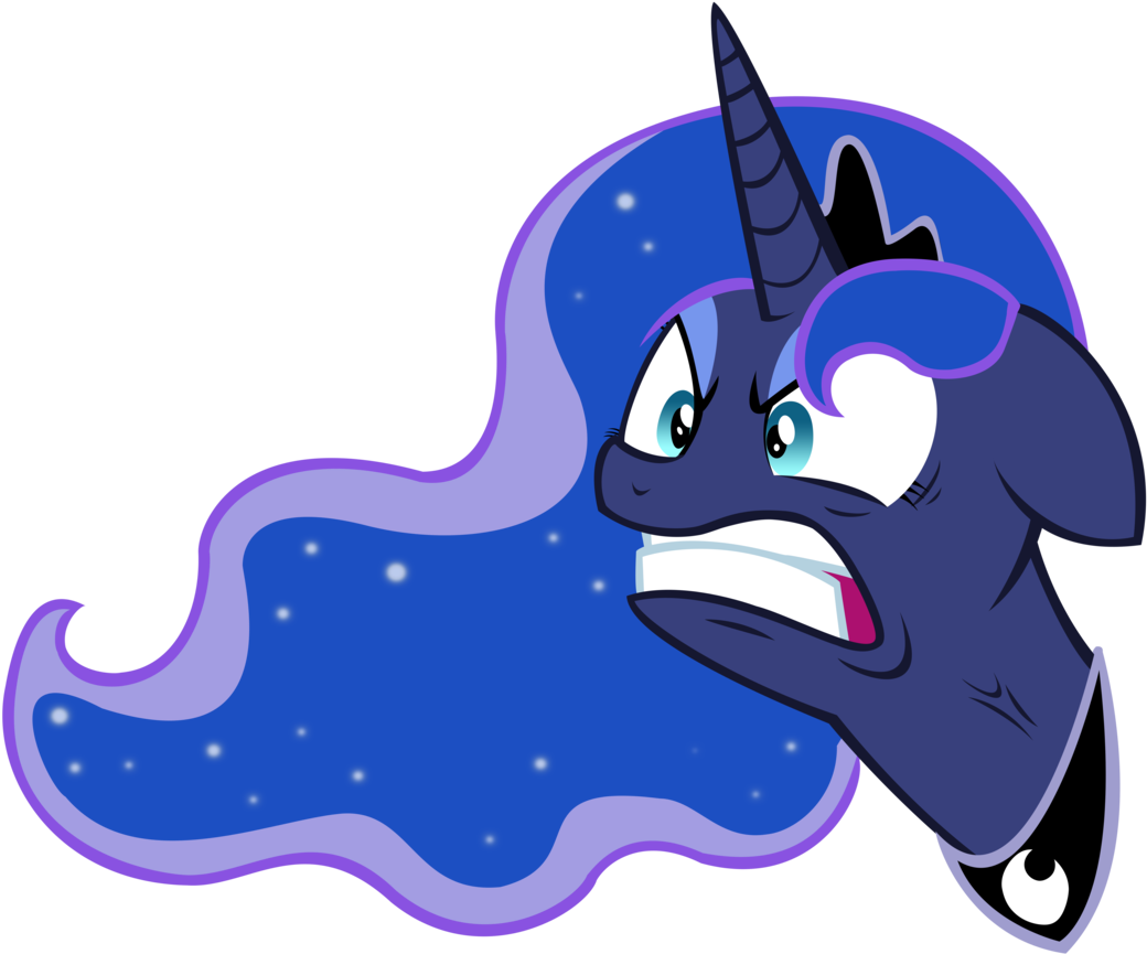Filipino-dashie, Bust, Female, Gritted Teeth, Jewelry, - Mlp Luna Clipart (1040x865), Png Download