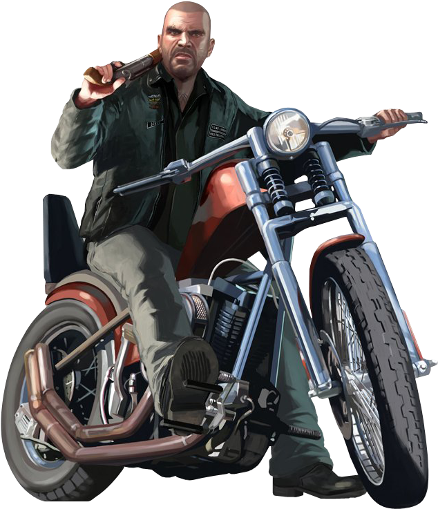 Gta 5 Moto Png - Gta 4 Johnny Klebitz Clipart (833x736), Png Download