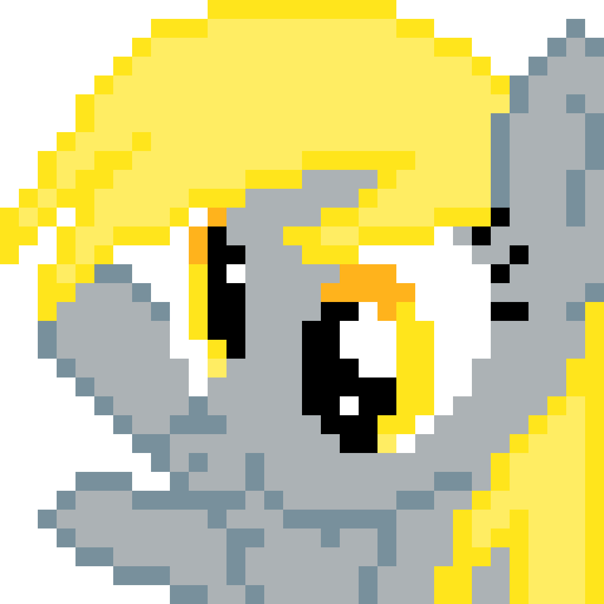 Derpy Hooves - Pixel Art De Mlp Clipart (1184x1184), Png Download