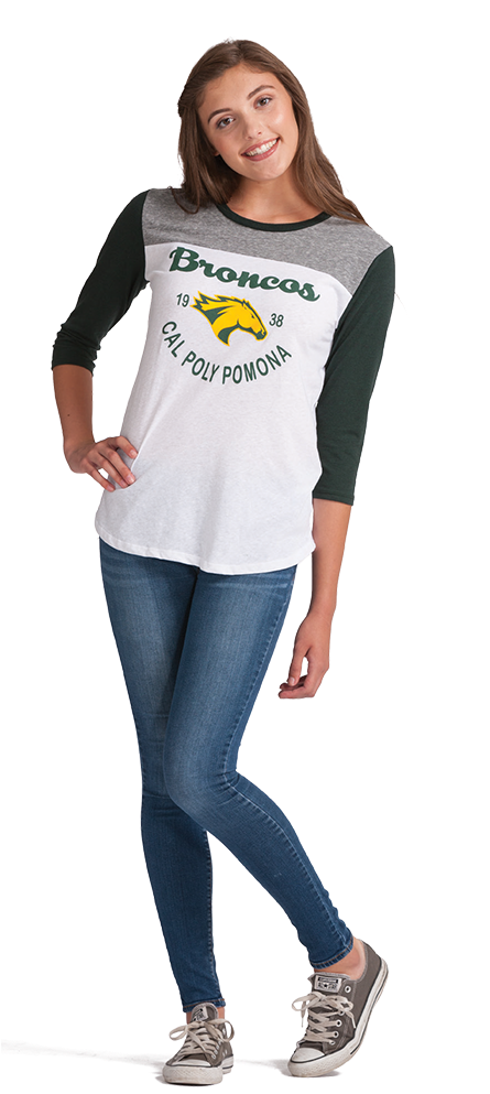 Tri-color Baseball Tee - Girl Clipart (600x1024), Png Download
