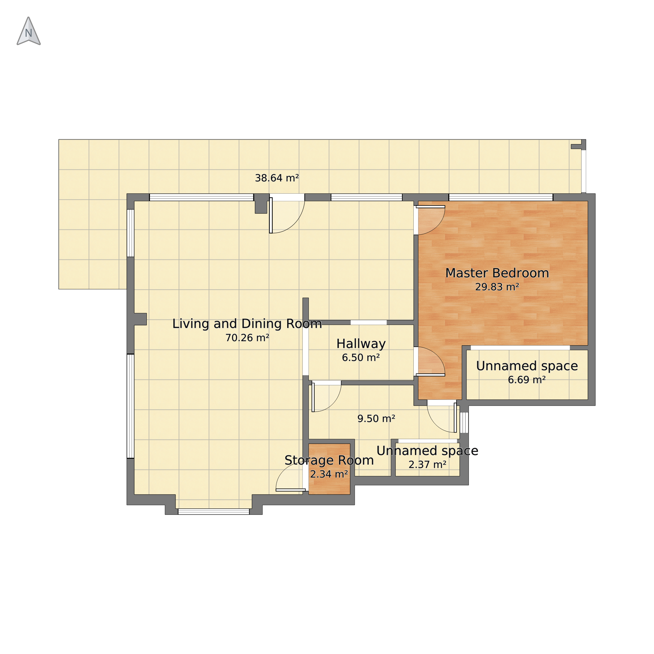 Residence Of Dexter Morgan - Floor Plan Clipart (2120x2120), Png Download