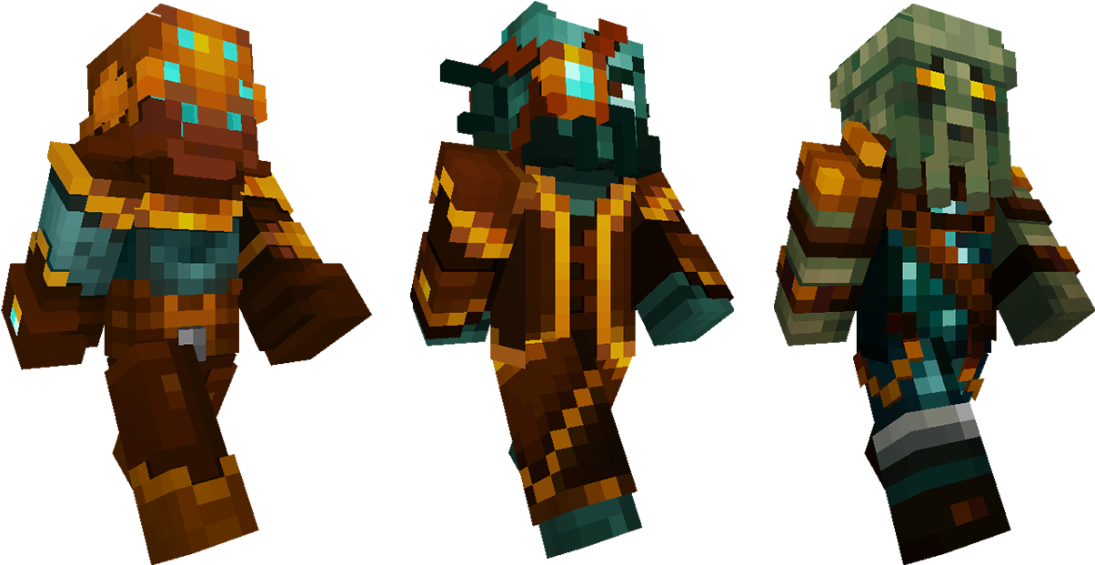 Ocean Biome Settlers - Minecraft Strangers Skin Pack Clipart (1280x720), Png Download