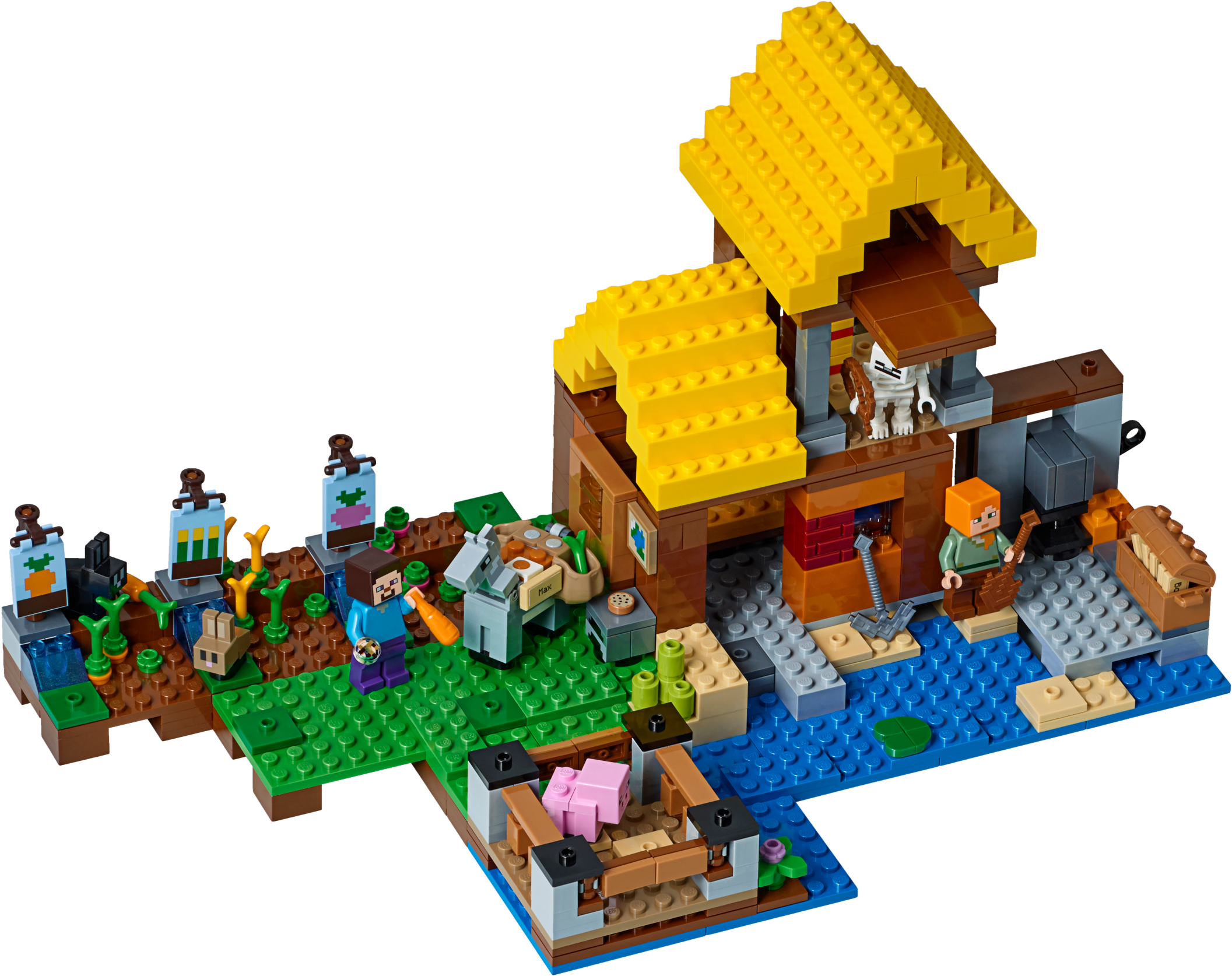 The Farm Cottage - Lego Minecraft The Farm Cottage Clipart (2400x1800), Png Download