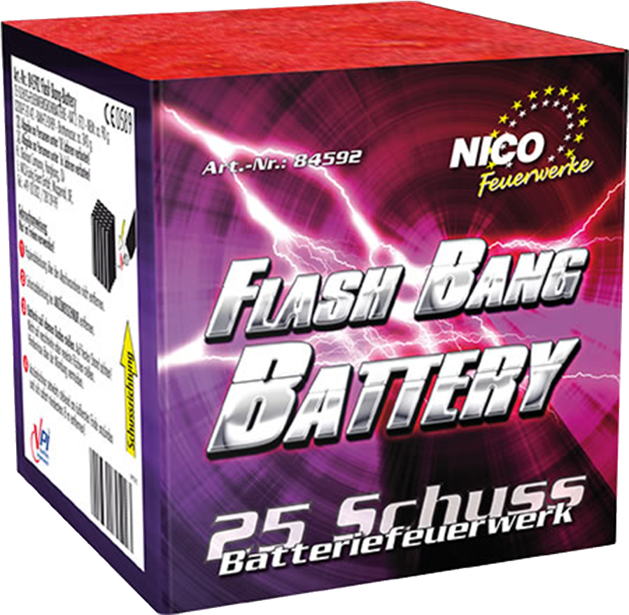 Nico Flash Bang Batterie Clipart (1000x1000), Png Download