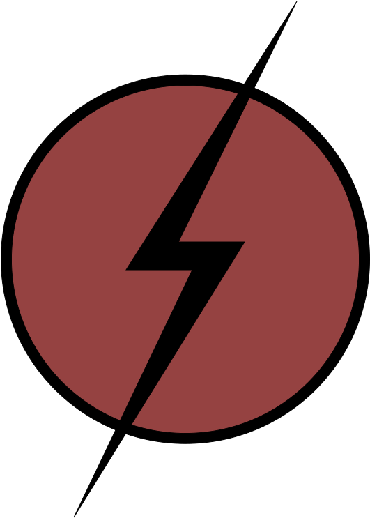 Black Stylized S Over A Red Circle Clipart (530x780), Png Download