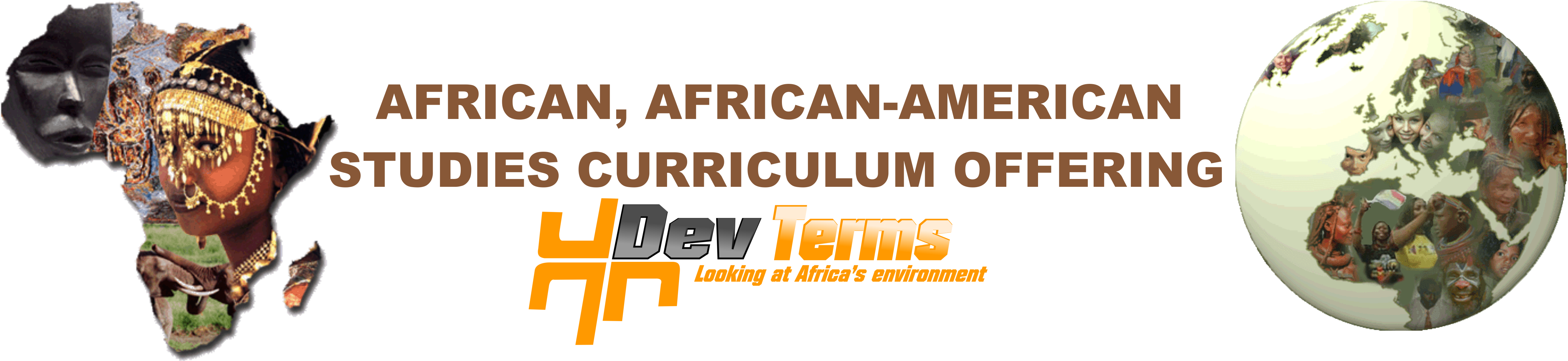 African African American Studies Curriculum - Orange Clipart (4620x1073), Png Download