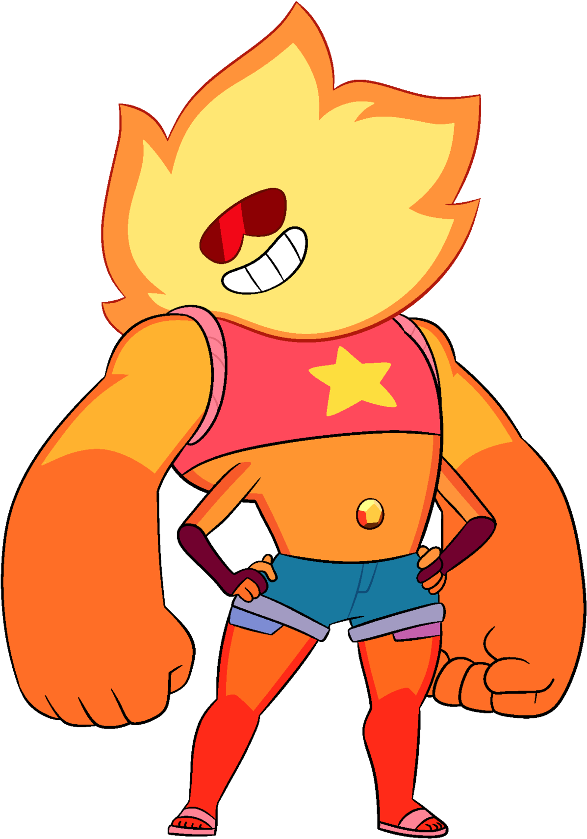 Can I Just Point Out That Literally Nobody In The Show - Steven Universe Fusion Sunstone Clipart (1280x1727), Png Download