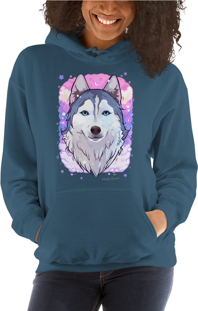 Dreams Of Yuna Hoodie Ladies Blue - Sweatshirt Clipart (1000x1000), Png Download
