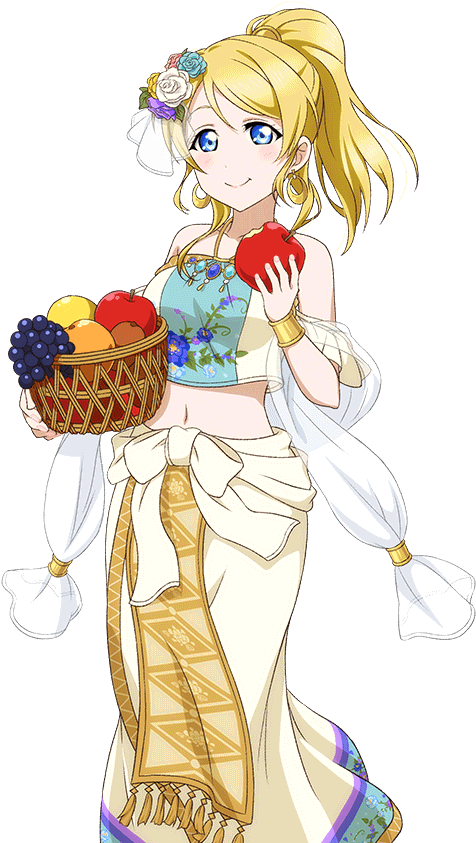 School Idol Tomodachi Cards Album 868 Ayase Eli Sr - Arabian Clothes Love Live Clipart (1024x1024), Png Download