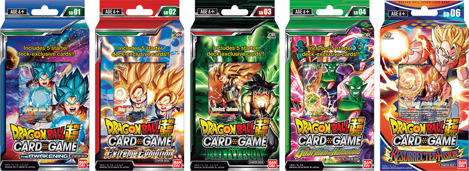 Sample Starter Decks - Dragon Ball Super Card Game Decks Clipart (960x350), Png Download