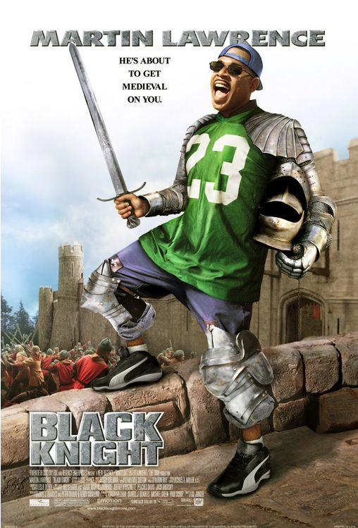 Film - Black Knight Martin Lawrence Clipart (748x748), Png Download