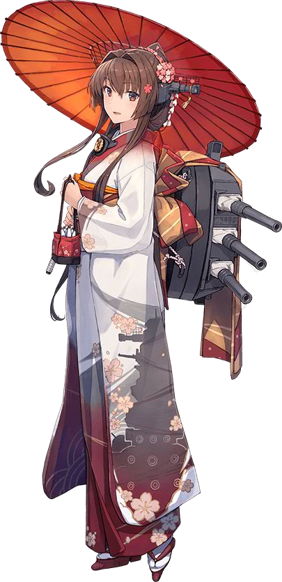 Kanmusu131newyear2018 Kanmusu131newyear2018dmg - Musashi And Yamato Kancolle Clipart (405x835), Png Download