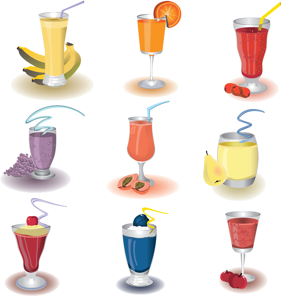 Smoothie Juice Cocktail Health Fruit Drinks Icon - Fruit Shake Clipart (955x1000), Png Download