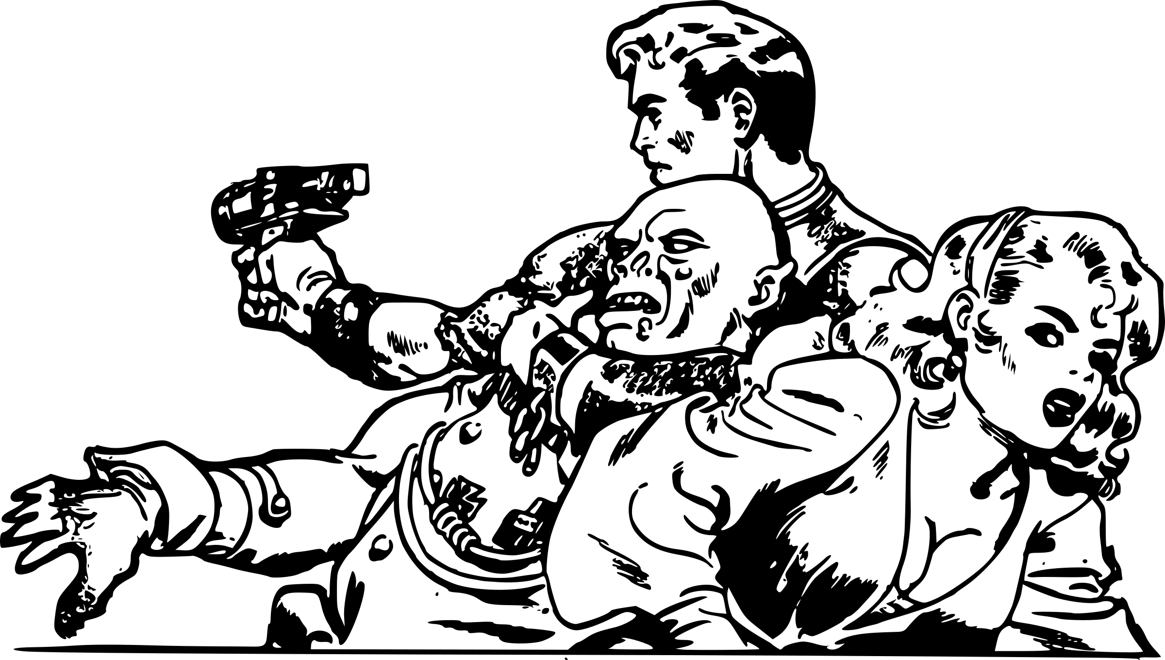 Comics And Fantasy - Scifi Clipart Black And White - Png Download (2400x1359), Png Download