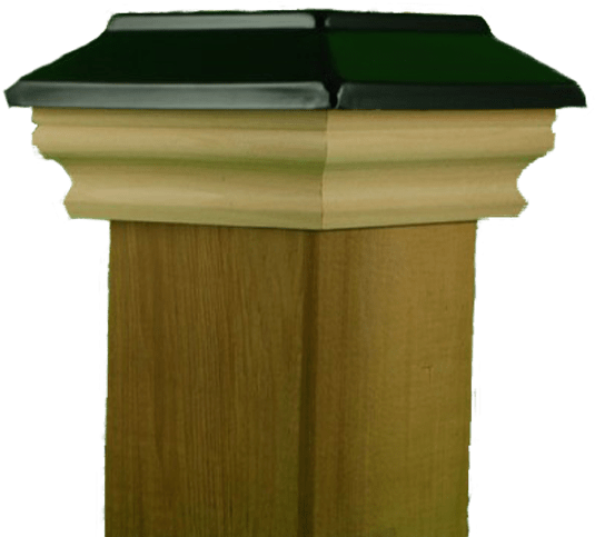 Wood Accessories, Post Caps, Redwood, Fence Post - Column Clipart (600x600), Png Download