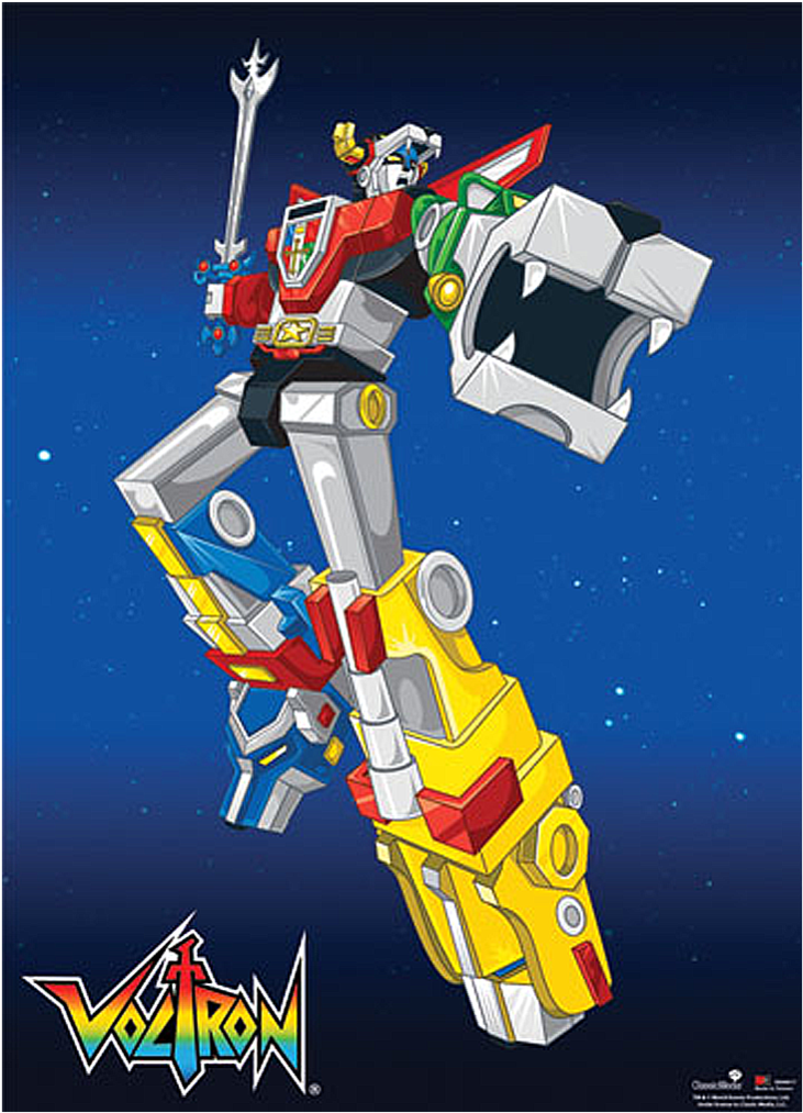 Old Voltronlike He Was Made From Mega Bloks - Voltron Clipart (1023x1024), Png Download