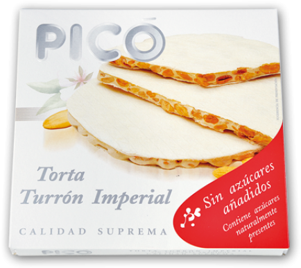 Turrón Duro Sin Azúcar En Torta Imperial - Crisp Bread Clipart (800x427), Png Download