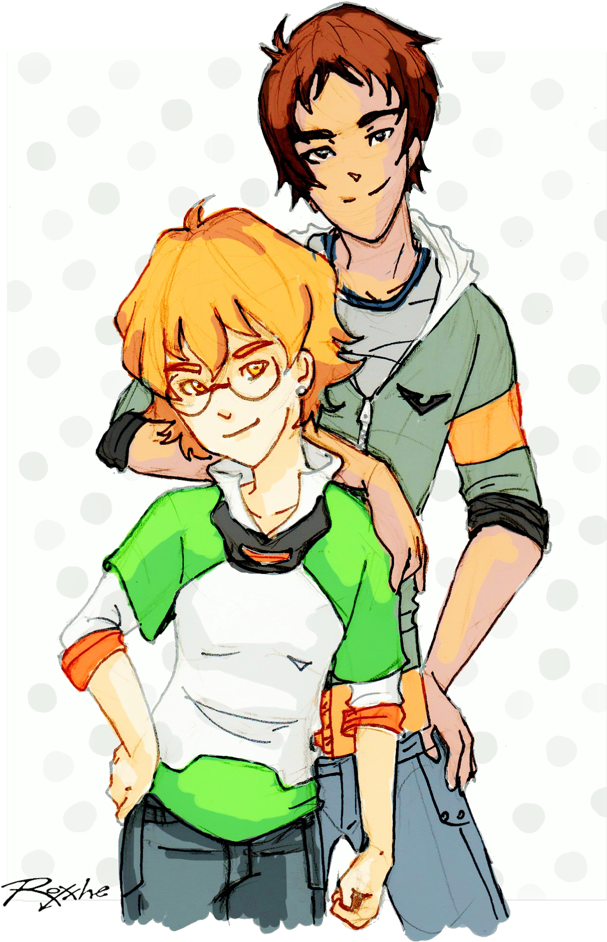 Lance And Pidge From Voltron Legendary Defender - Cartoon Clipart (1264x1920), Png Download