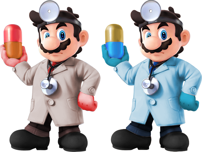 Ssb4attempted To Create Team Fortress 2 Medic Alts - Dr Mario Smash Ultimate Clipart (675x509), Png Download