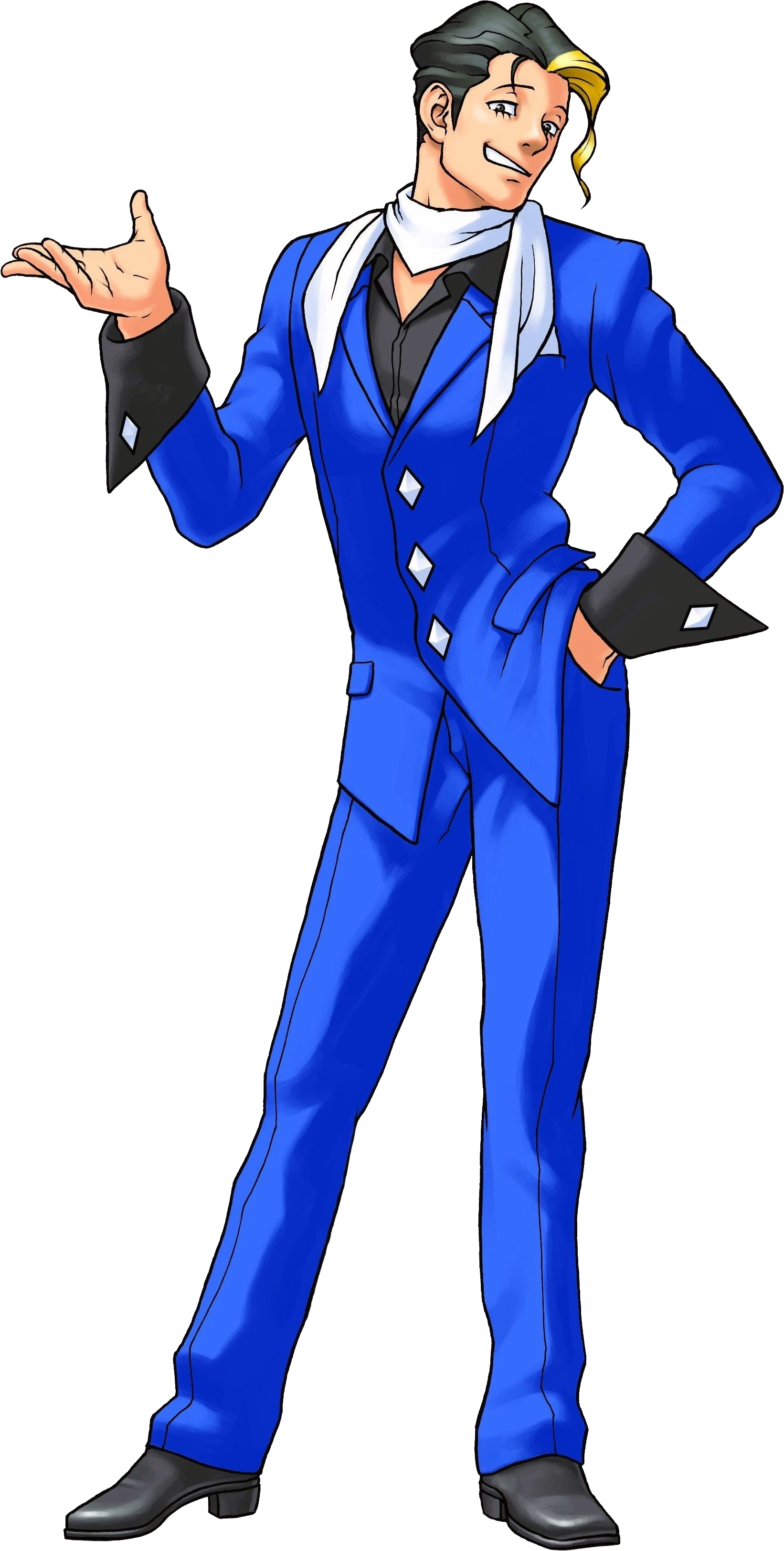 Ace Attorney Hd Png - Ace Attorney Justice For All Art Clipart (1642x3248), Png Download