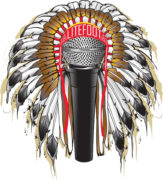Litefoot Mic Logo Png - Happy Holidays Native American Clipart (544x600), Png Download