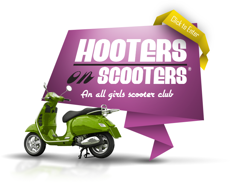 Copyright Hooters On Scooters® - Vespa Clipart (871x719), Png Download