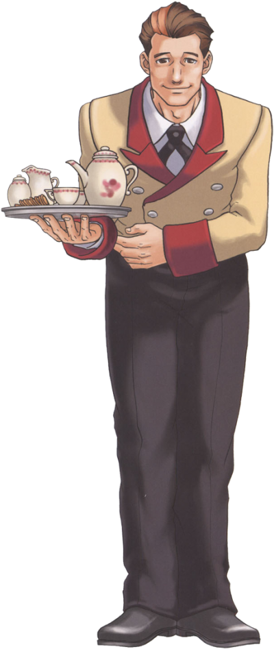 Phoenix Wright Bellboy Clipart (409x960), Png Download