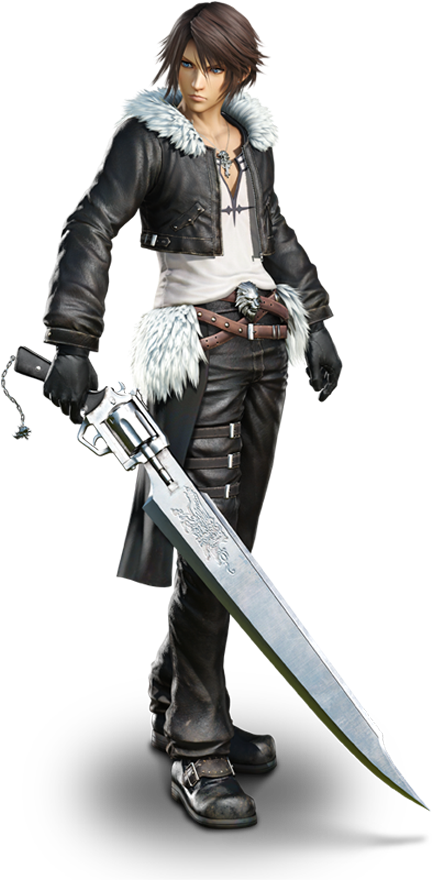 Dissidia Final Fantasy Nt Squall Clipart (600x960), Png Download
