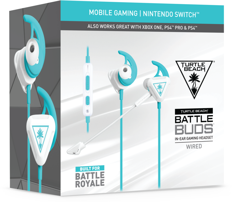 Turtle Beach Battle Buds In-ear Gaming Headset Include - Turtle Beach Battle Buds Clipart (995x1024), Png Download
