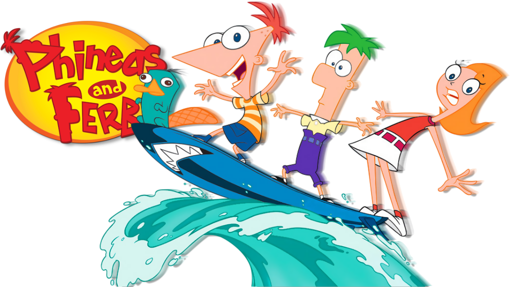 Phineas And Ferb Download Png Image - Phineas Y Ferb Png Clipart (1000x562), Png Download