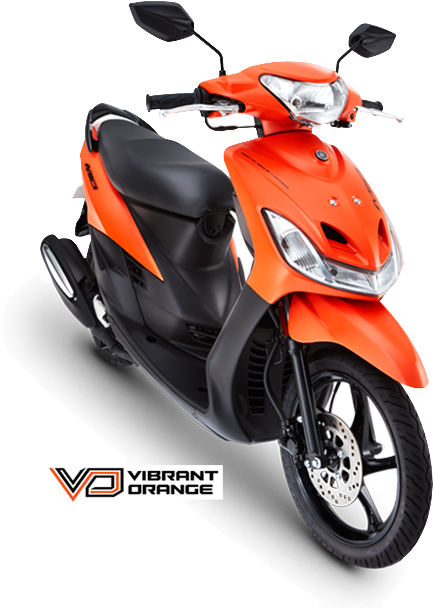 A Sharper Design That Modernizes The Overall Look - Yamaha Mio Sporty Orange Clipart (617x693), Png Download