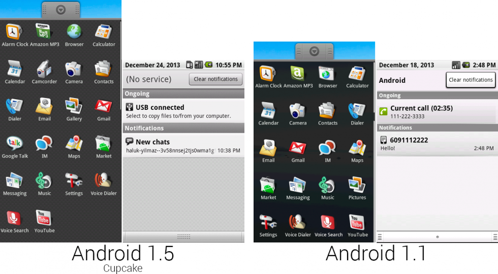 Composite Images Of The App Lineup In - Android 1.5 Icons Clipart (980x539), Png Download
