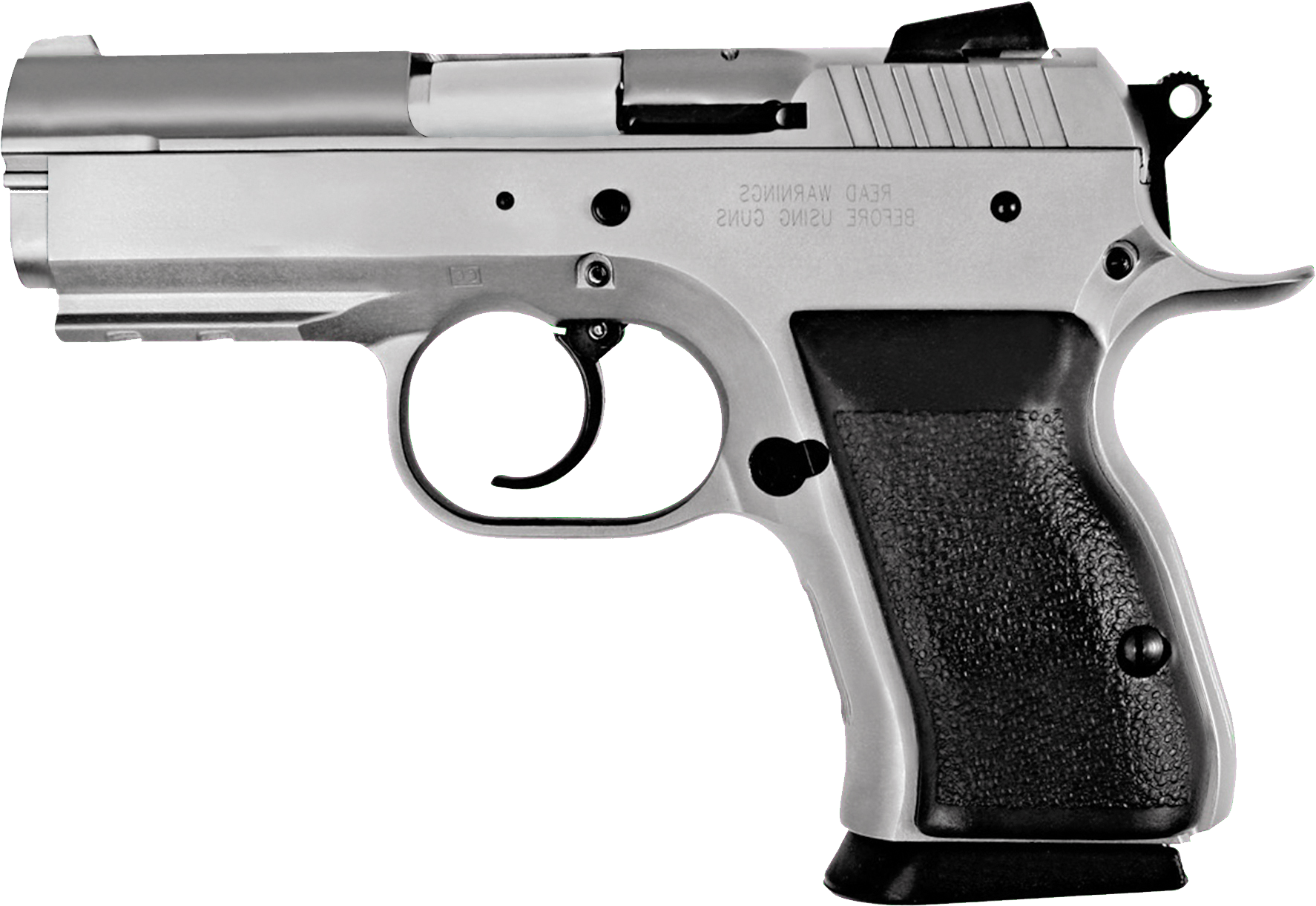 Clip Black And White Stock Mm Cliparthot Of Gun And - Firearm - Png Download (1989x1392), Png Download
