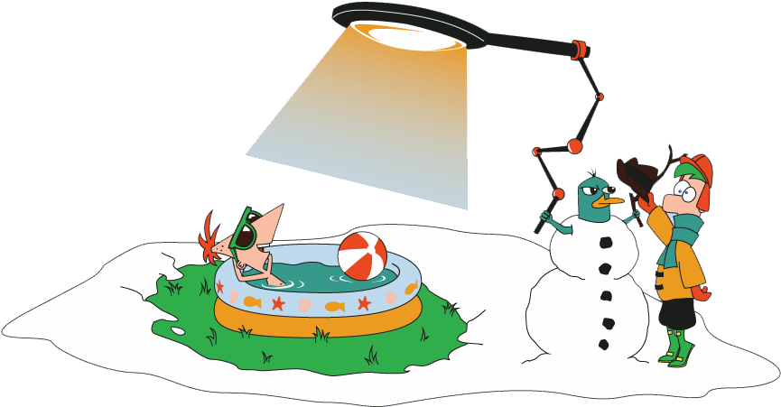 Phineas & Ferb Group Clipart - Cartoon - Png Download (900x475), Png Download